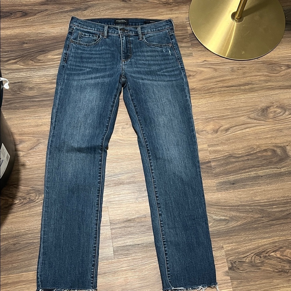 Banana Republic Women's Dark Blue Straight-Leg Jeans